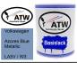 Preview: Volkswagen, Azores Blue Metallic, LA5V / W3: 1L Lackdose, von ATW Autoteile West.